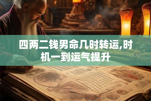 四两二钱男命几时转运,时机一到运气提升