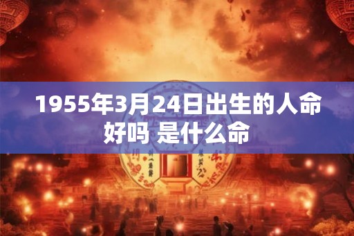 1955年3月24日出生的人命好吗 是什么命