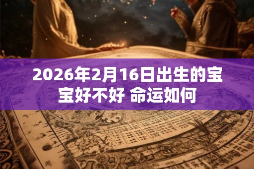 2026年2月16日出生的宝宝好不好 命运如何