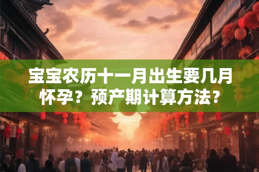 宝宝农历十一月出生要几月怀孕？预产期计算方法？