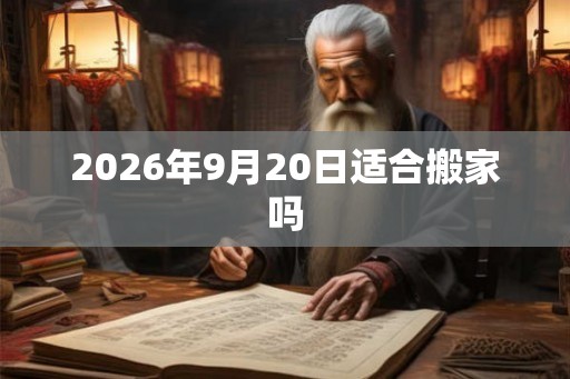2026年9月20日适合搬家吗