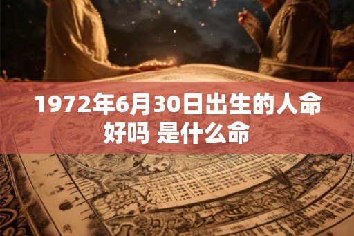 1972年6月30日出生的人命好吗 是什么命