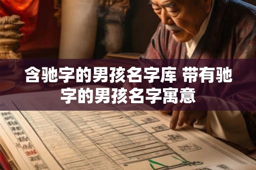 含驰字的男孩名字库 带有驰字的男孩名字寓意 含驰字的男孩名字库 带有驰字的男孩名字寓意