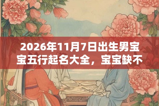 2026年11月7日出生男宝宝五行起名大全，宝宝缺不缺五行？