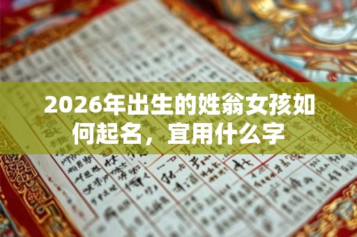 2026年出生的姓翁女孩如何起名，宜用什么字