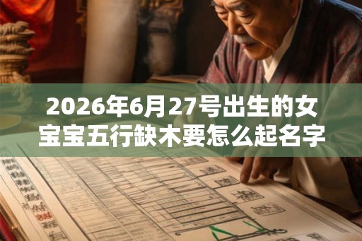 2026年6月27号出生的女宝宝五行缺木要怎么起名字