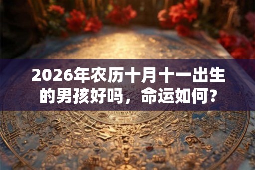 2026年农历十月十一出生的男孩好吗，命运如何？