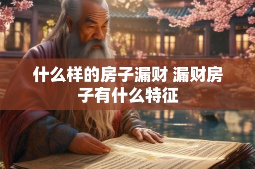 什么样的房子漏财 漏财房子有什么特征