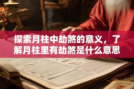 探索月柱中劫煞的意义，了解月柱里有劫煞是什么意思