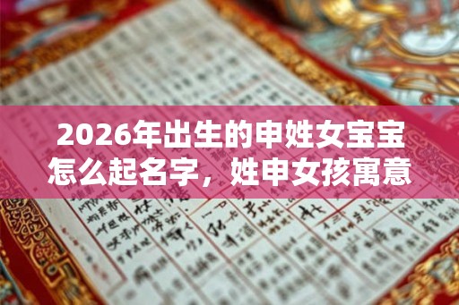 2026年出生的申姓女宝宝怎么起名字,姓申女孩寓意好的名字 2026年出生的申姓女宝宝怎么起名字,姓申女孩寓意好的名字