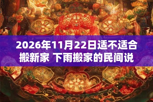 2026年11月22日适不适合搬新家 下雨搬家的民间说法