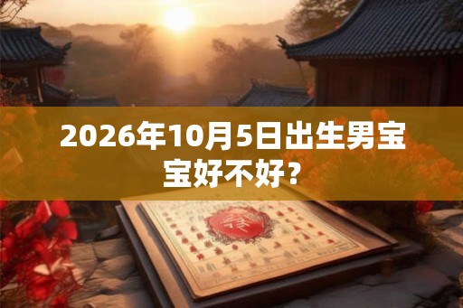 2026年10月5日出生男宝宝好不好？