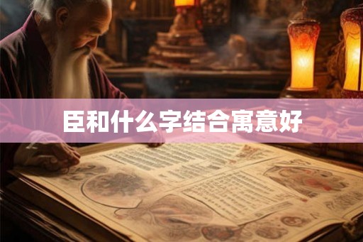 臣和什么字结合寓意好