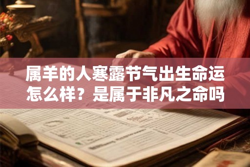 属羊的人寒露节气出生命运怎么样？是属于非凡之命吗？