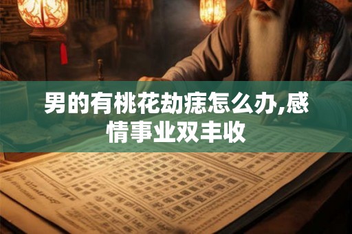 男的有桃花劫痣怎么办,感情事业双丰收