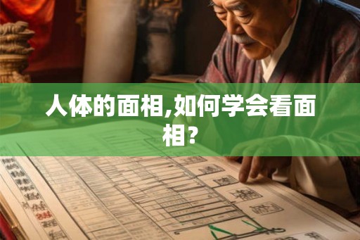 人体的面相,如何学会看面相？