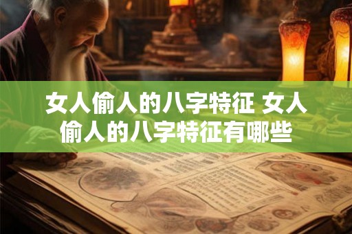 女人偷人的八字特征 女人偷人的八字特征有哪些 女人偷人的八字特征 女人偷人的八字特征有哪些