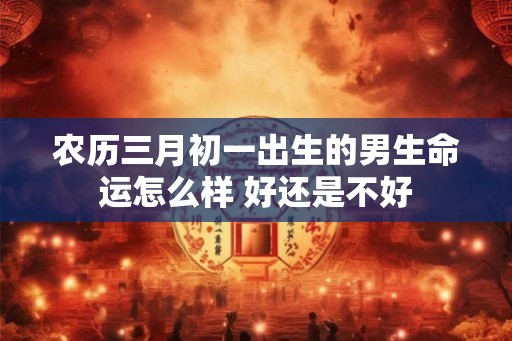 农历三月初一出生的男生命运怎么样 好还是不好