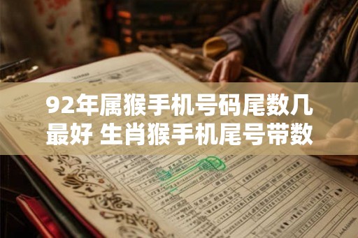 92年属猴手机号码尾数几最好 生肖猴手机尾号带数字几幸运