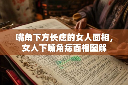 嘴角下方长痣的女人面相，女人下嘴角痣面相图解