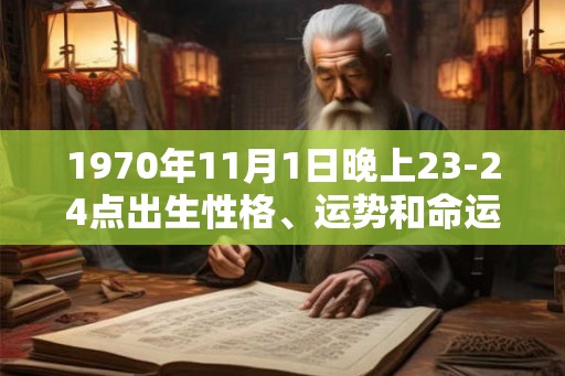 1970年11月1日晚上23-24点出生性格、运势和命运