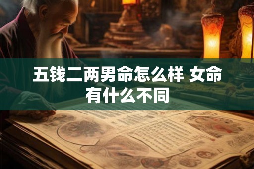 五钱二两男命怎么样 女命有什么不同