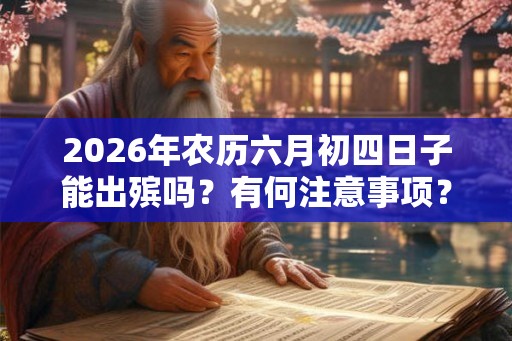2026年农历六月初四日子能出殡吗?有何注意事项? 2026年农历六月初四日子能出殡吗?有何注意事项?