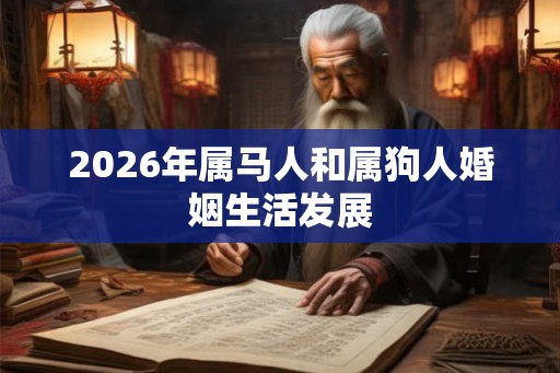 2026年属马人和属狗人婚姻生活发展