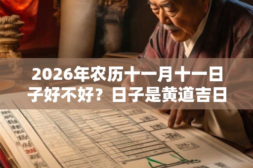 2026年农历十一月十一日子好不好?日子是黄道吉日吗? 2026年农历十一月十一日子好不好?日子是黄道吉日吗?
