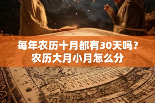 每年农历十月都有30天吗？农历大月小月怎么分