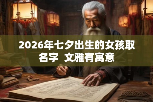 2026年七夕出生的女孩取名字  文雅有寓意