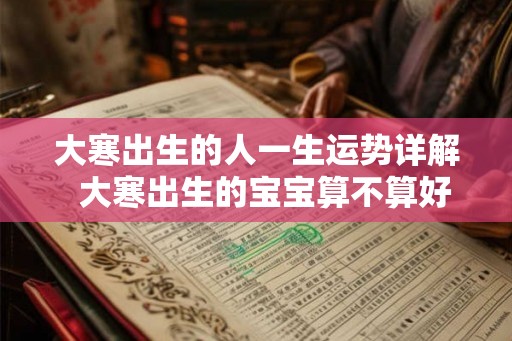 大寒出生的人一生运势详解  大寒出生的宝宝算不算好