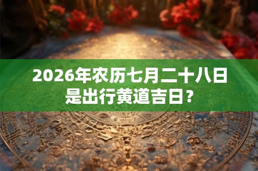 2026年农历七月二十八日是出行黄道吉日？