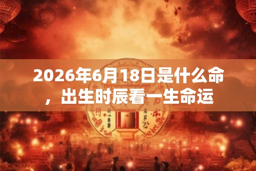 2026年6月18日是什么命,出生时辰看一生命运 2026年6月18日是什么命,出生时辰看一生命运