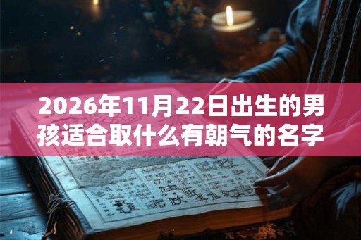 2026年11月22日出生的男孩适合取什么有朝气的名字