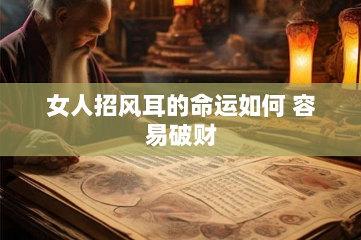 女人招风耳的命运如何 容易破财
