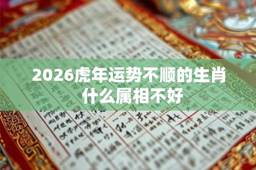 2026虎年运势不顺的生肖  什么属相不好