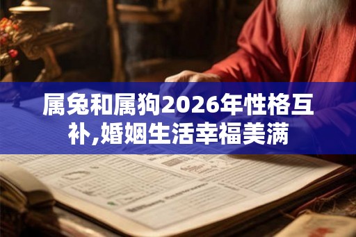 属兔和属狗2026年性格互补,婚姻生活幸福美满