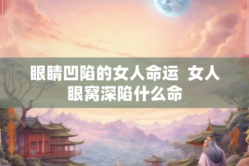 眼睛凹陷的女人命运  女人眼窝深陷什么命