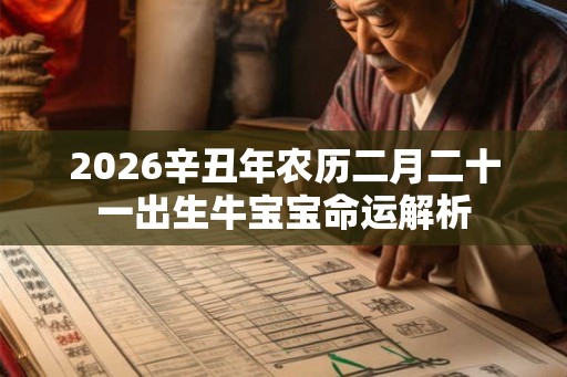 2026辛丑年农历二月二十一出生牛宝宝命运解析