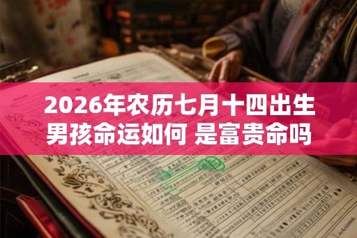 2026年农历七月十四出生男孩命运如何 是富贵命吗