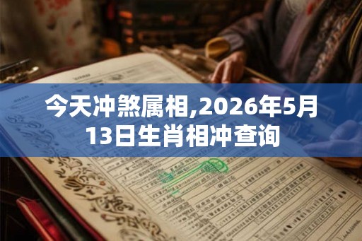 今天冲煞属相,2026年5月13日生肖相冲查询