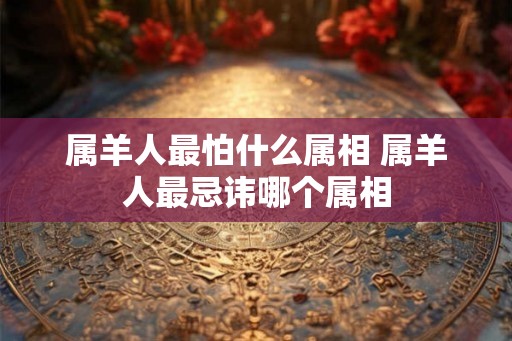 属羊人最怕什么属相 属羊人最忌讳哪个属相