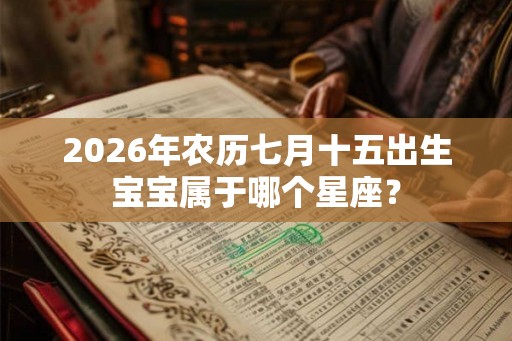 2026年农历七月十五出生宝宝属于哪个星座？