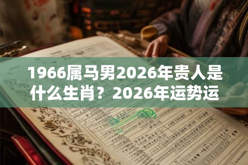 1966属马男2026年贵人是什么生肖？2026年运势运程如何？