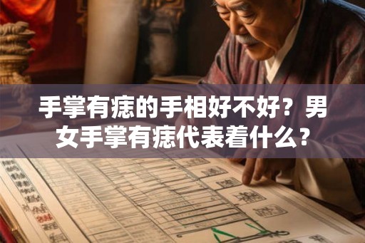 手掌有痣的手相好不好？男女手掌有痣代表着什么？