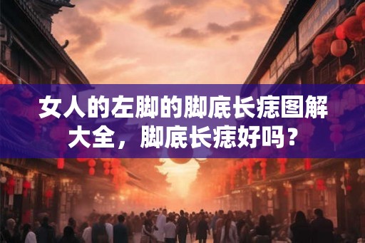 女人的左脚的脚底长痣图解大全，脚底长痣好吗？
