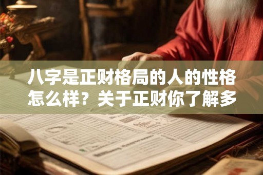 八字是正财格局的人的性格怎么样？关于正财你了解多少？