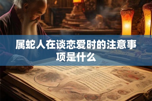 属蛇人在谈恋爱时的注意事项是什么