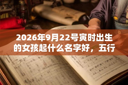 2026年9月22号寅时出生的女孩起什么名字好，五行属什么